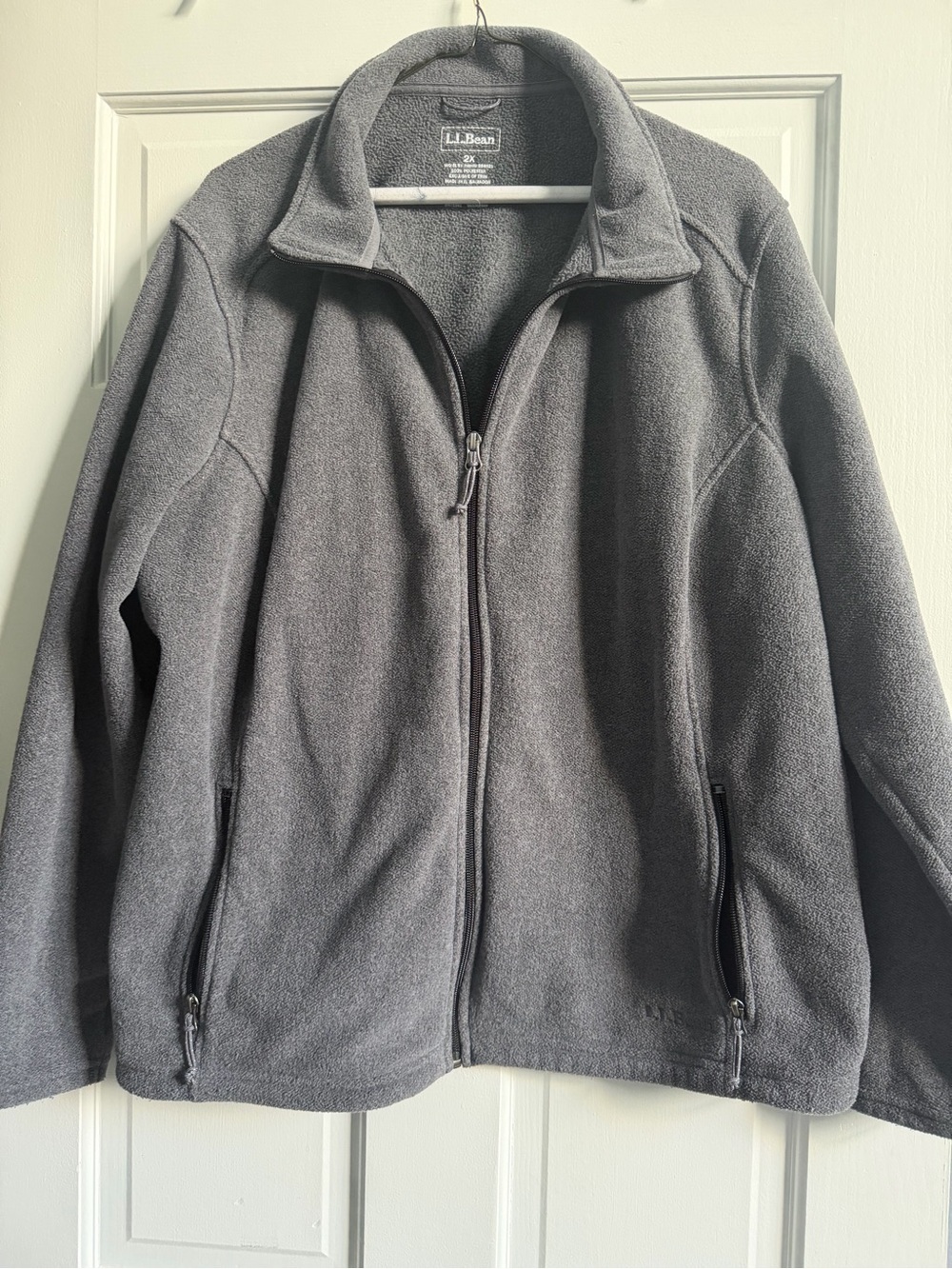 L.L. Bean Women's XXL Full-Zip Gray Fleece Jacket